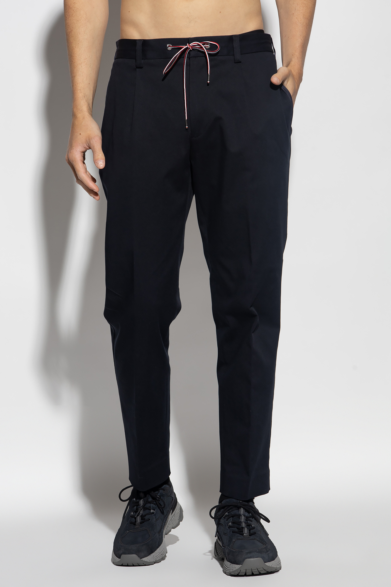 GenesinlifeShops Guyana - Navy blue Cotton trousers Air Moncler